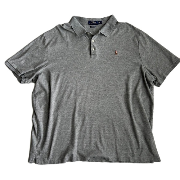 Polo Ralph Lauren Polo Shirt Men's Gray Pony Classic Fit Soft Cotton XXL - Picture 3 of 11